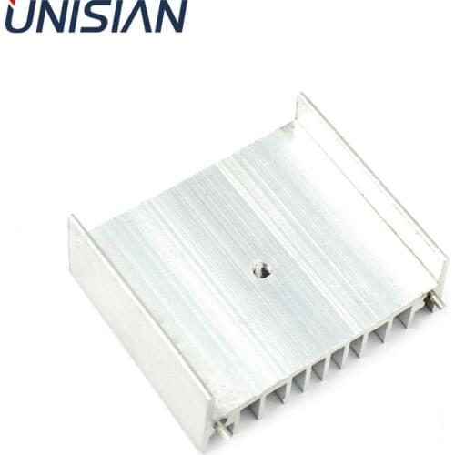 UNISIAN 1/2PCS Aluminum Heatsink IC Heat Sink Electronic Chip Radiator Cooling cooler For TDA7377 TDA7297 Other Chips 47*40mm
