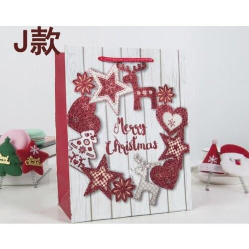 10pcs/lot Merry Christmas Candy Box Bag Christmas Tree Gift Box With Bells Paper Box Gift Bag Childrens Day Package Boite Noel