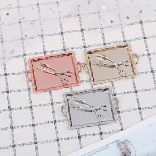 2Pcs/lot 1:12 mini tray bread clip model toys Dollhouse miniature accessories