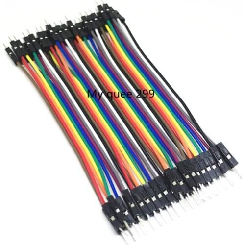 40PCS 10CM 2.54MM Row Male to Male Dupont Cable Breadboard Jumper Wire For arduino