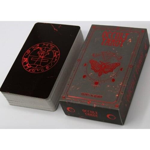 77HC 78 Cards Deck Occult Tarot Full English Oracle Cards Mysterious Divination Fate Family Party Board Game