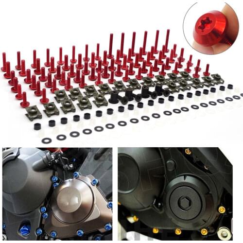 Motorcycle Accessories Aluminum Fairing Bolt Screws Kit Fit For SUZUKI Gladius 400 650 Gs500 Gs150 Gsf400 Gsf600 Gsf250 Gsr600