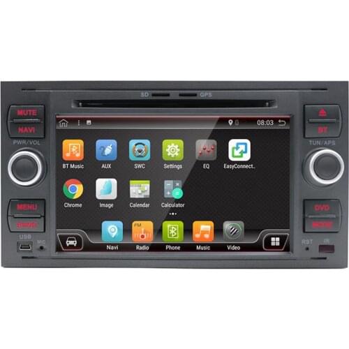 7" Android 9.0 Car Radio 8 Core PX6 For FORD FOCUS MONDEO S-MAX CONNECT 2005-2007 Multimedia 2 Din Audio 4+64GB Stereo
