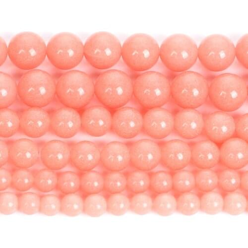 Pink Luminous Glowing Natural Stone Beads Round Beads For Jewelry Making DIY Bracelets Necklace Accessories Beads 6/8/10MM