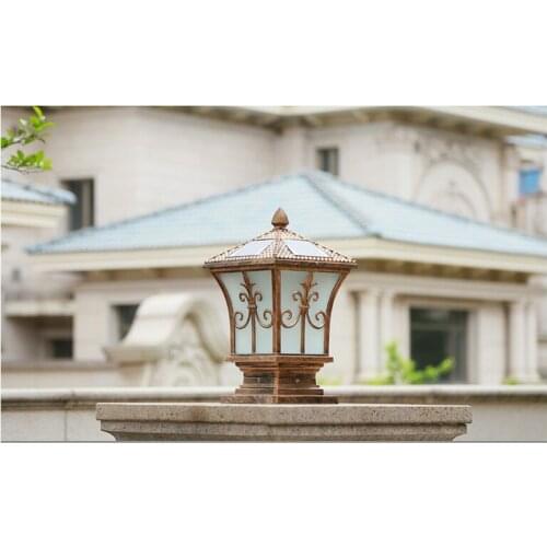 Can column headlights outdoor plaza landscape garden lighting wall lamp stigma sub- continental super bright waterproof rust