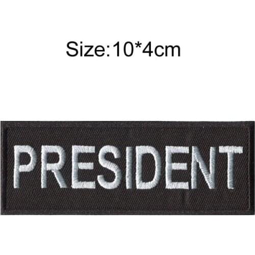 Black White Written Words Saying Patch Stickers Badge Embroidered Cute DIY Badges Hippie Iron On Kids Patches For Clothes