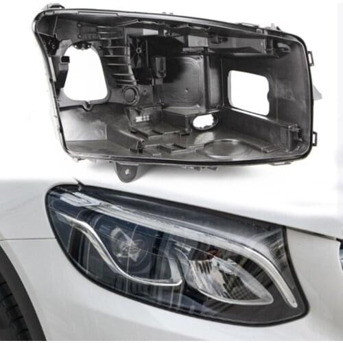 GLC W253 shell Black headlight shade Black headlight base for Mercedes-Benz GLC w253 2016-2019 Headlight black casing shell