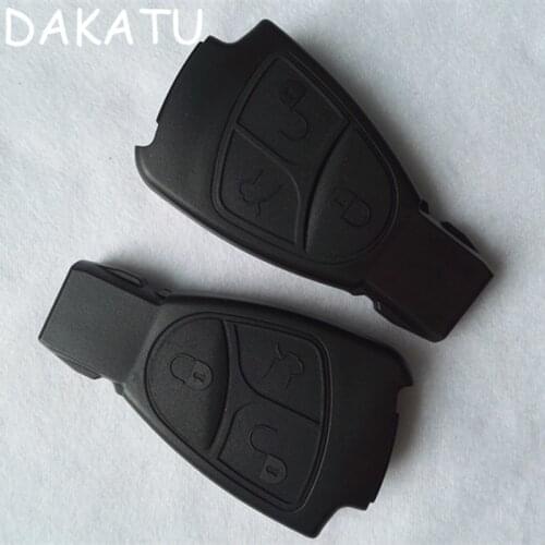 DAKATU 3 Buttons Car Key Case For Mercedes Benz C B E Class W203 W211 W204 YU BN CLS CLK Replacement Smart Remote Key Shell