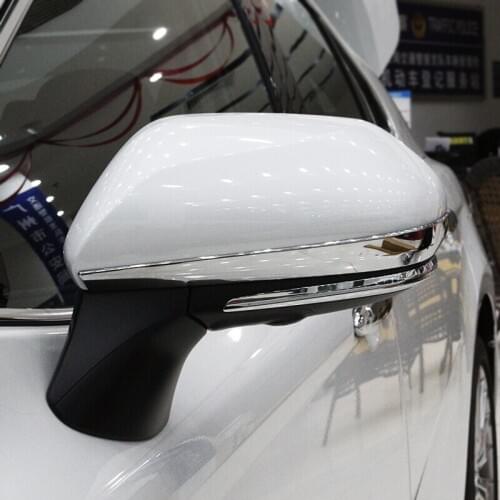 For Toyota Camry XV70 2018 ABS Chrome Car Rearview Rear View Mirror Cover Trim Strips Decoration Sticker Covers Auto Accessories