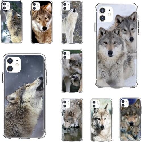 For Xiaomi Redmi 2 S2 3 3S 4 4A 5 5A 5 6 6A 7A 9 9T 9C 9A Pro Pocophone F1 wolf-animal Soft Cover