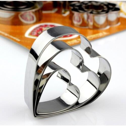 Cookie Cutters Moulds Stainless Steel Cute Shape Biscuit Mold DIY Fondant Pastry Decorating Baking Kitchen Tools 12pcs/set