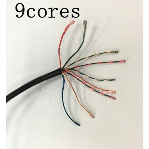 Headbeam line diy Bluetooth-compatible earphone cable 8core 1.5mm/9core OD:1.7mm 20meters