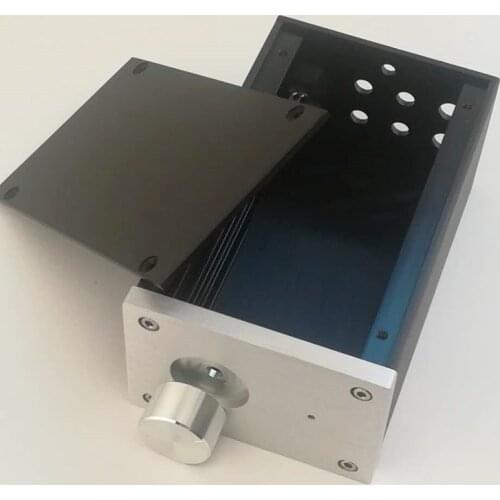 KYYSLB 70*100*160mm DIY Box Enclosure Amplifier Case Shell Mini All Aluminum Amplifier Chassis Suitable for LM1875 A0609