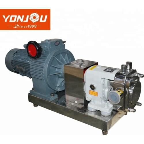 LQ3A-8 Sanitary Food Grade Rotor Rotary Lobe Pump with Variable Frequency Motor or Variable Speed Drive Device