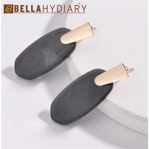 Fashion Oval Geometric Earrings Acrylic Acetate Earrings For Women Jewelry Statement Earrings Gifts For Women Accessories Brinco