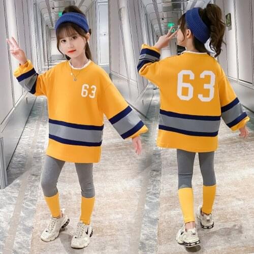 Fashion Girls Clothes Set Teen Girls Tracksuit Spring 2020 Autumn Children Clothing Suits Boutique Girls Sets 4 6 8 10 12 Years