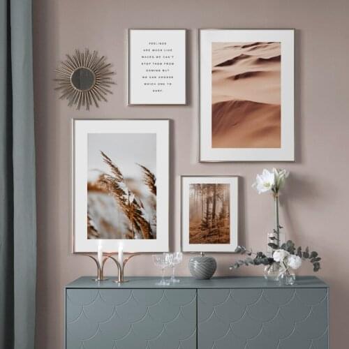 Nordic style Desert reed forest Wall Art Print Paper Painting Nordic Posters And Prints Wall Pictures For Living Room Decor