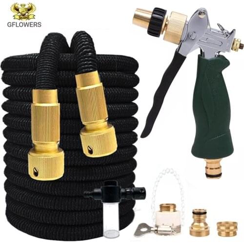 The New Magic Telescopic Hose Zinc Alloy Garden Water Sprayers For Watering Lawn Spray Water Nozzle Car Washing CleaningSprinkle