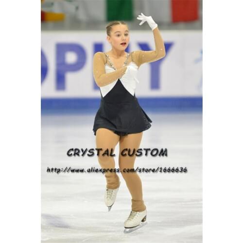 Crystal Custom Figure Skating Dress Girls New Brand Ice Skating Clothes For Competition DR4616
