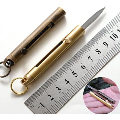 Hiking Fishing hunting gadget EDC knife self defense weapon keychain tool outdoor camping Safety Survival