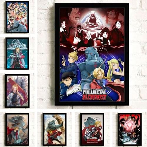 Full Square Diamond Painting Japanese Anime Fullmetal Alchemist Diamond Mosaic Cross Stitch Kits Embroidery Home Decoration