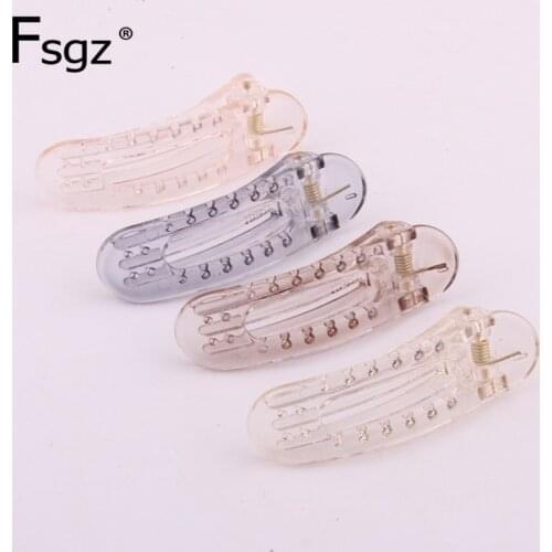Casual Concise Hairpin For Women Good Quality Transparent PC Plastic Hairgrips Fringe Hair Clips Hollow Out Plain Basic Headwear