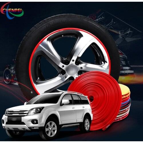 Car Wheel Hub Rim Rubber Sticker For Hover Series Auto Tire Plated Strip Protection tire Decoration strap Car Accessories