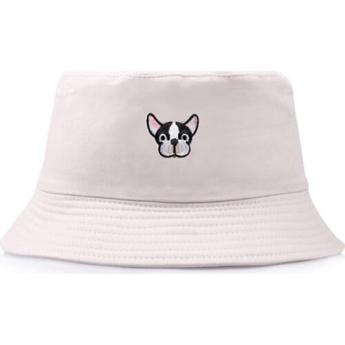 Cute Puppy Summer Foldable Bucket Hat for men women Caps Panama boys fold Sun beach Hat Street Headwear fisherman outdoor hat