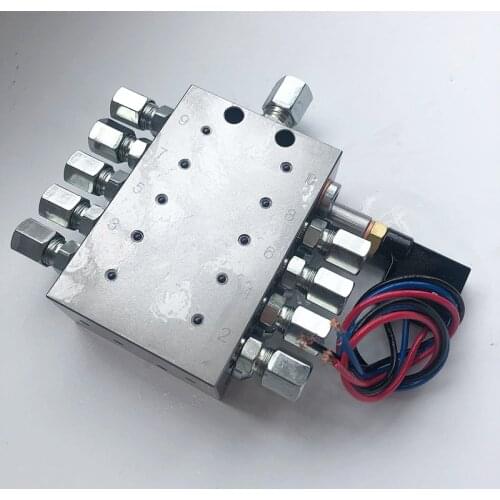 9-10 Outlets Grease Metering Devices Distributor or Dispenser or Block For Multi-line And Progressive Lubrication Systems