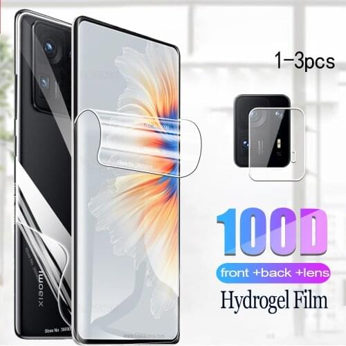 Xaomi mi mix4 front back hydrogel film for xiaomi mi mix 4 camera screen protector xiomi mi mix 4 mix4 x4 phone glass film cover