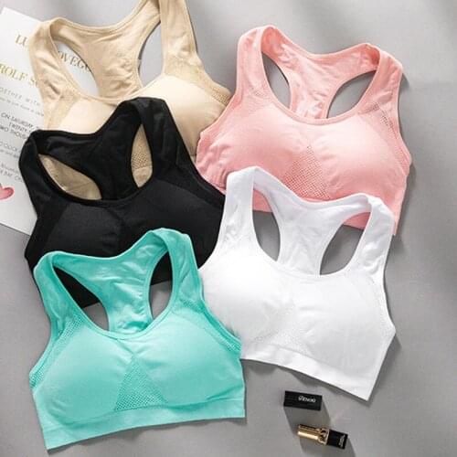 Women Yoga Sport Bra Breathable Fitness Running Vest yoga Underwear Padded Crop Tops Underwear gym top bras