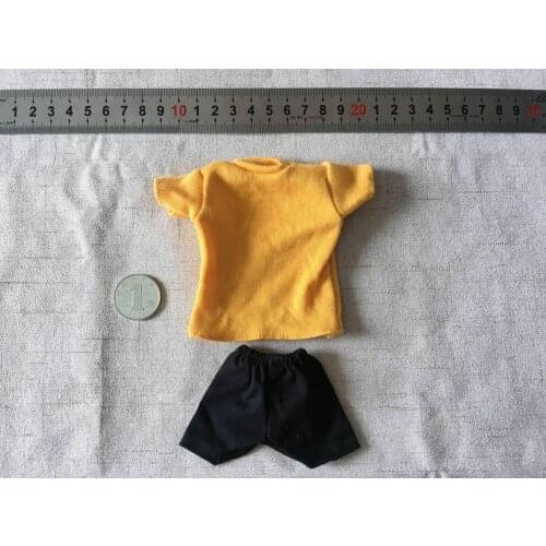 1:6th Soldier Yellow T-shirt + Shorts Model for 12" Action Figure Doll Toys