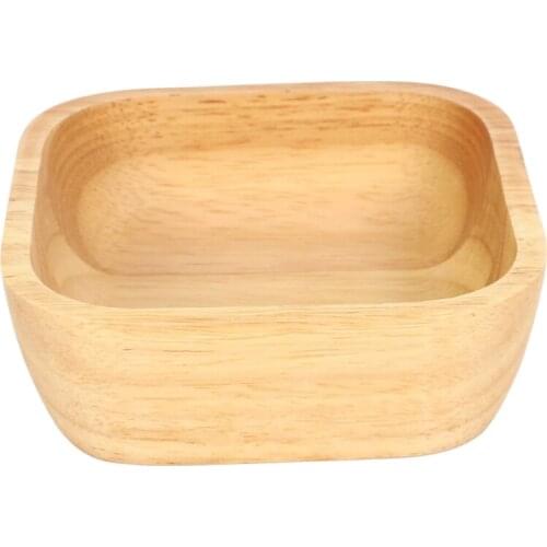 1Pcs Wooden Bowl for Soup Rice Noodles Bowls Kids Lunch Box Kitchen Tableware For Baby Feeding Food Containers