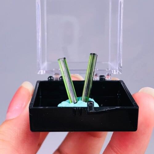 100% Natural green tourmaline mineral crystal specimens stones healing