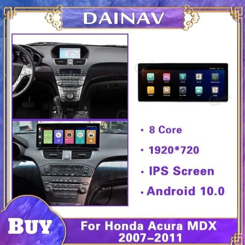 2 din Android 10.0 For Honda Acura MDX 2007-2011 Car Radio Car radio Stereo GPS Navigation Player Multimedia Head Unit
