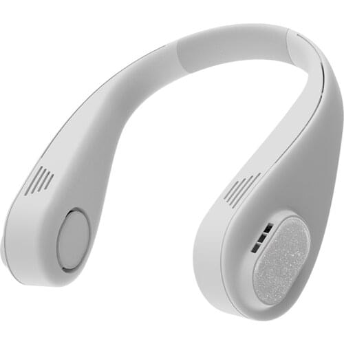 Bladeless Neck Fan Three-gear Adjustable Portable Lightweight Fan USB Rechargeable Fan Cooling Fan