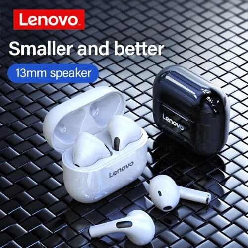 New Lenovo LP40 wireless headphones HD Stereo TWS Bluetooth V5.0 earphones Touch Control Sport Headset Bass Earbuds