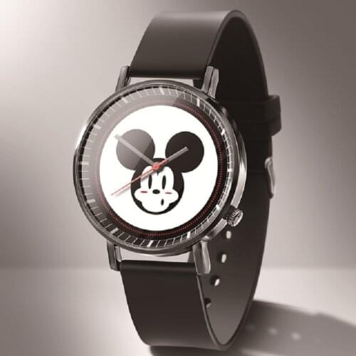 Reloj Mujer New Mickey Quartz Women Watch Fashion Boy Girl Cartoon Leather Clock High Quality Casual Wristwatches Kobiet Zegarka