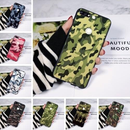 Phone Case For Huawei Honor 8X MAX 10 9 8 7 Honor 7 8 9 10 Lite 7S 7X 7A 7C Pro Case Camo Army Black Silicone Phone Cases