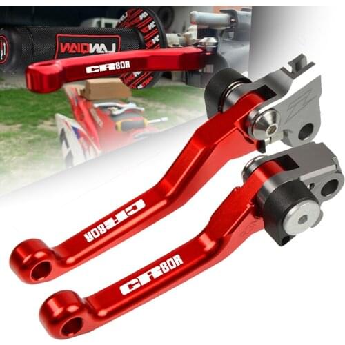 CNC Pivot Brake Clutch Levers Motorcycle Dirt Bike Motocross For Honda CR80R CR 80 R 80R 1998-2007 1999 2000 2001 2002 2003 2004