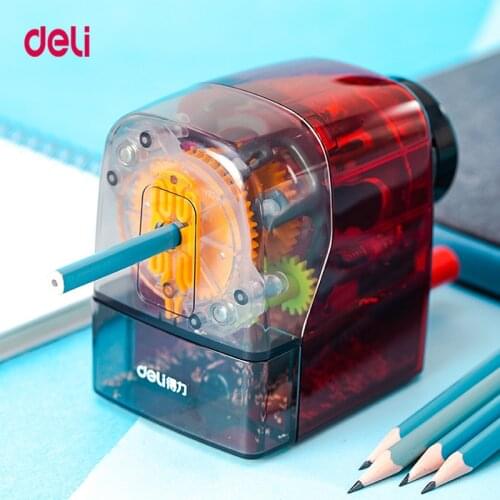 Deli Stationery 71152 Rotary Pencil Sharpener Home Office School Supplies for 6.5-8mm Pencils Diameter