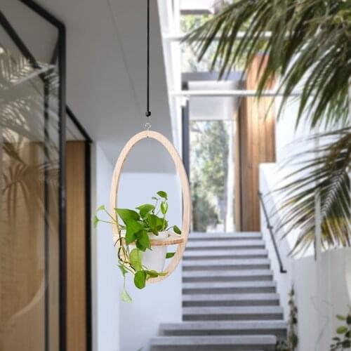 Wood ing Planter Holder Planter Support Decorative Indoor Outdoor Window Decoration