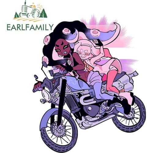 EARLFAMILY 13cm x 10.2cm for Splatoon Funny Car Stickers ScratchProof Waterproof Motorcycle Decal Personality Bumper Car Styling