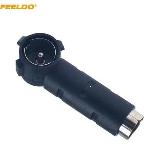 FEELDO 1PC Car Radio Stereo Antenna Adapter Aerial Connector Converts DIN Female To ISO Male #MX2962