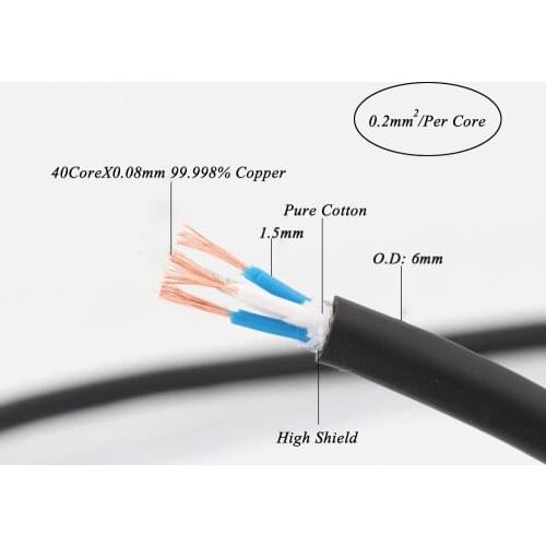 Preffair Canare L-4E6S 4 Core signal Cable Audio Surround hifi interconnect Wire XLR/RCA cable