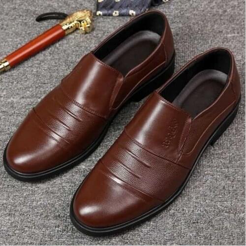 2021 New Men Shoesbusiness Heightening Leisure Fashion Versatile Interior Heightening Breathable Anti Slip Wear Resistant Kp002