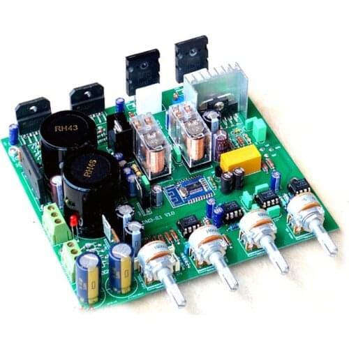 2SC5200 SA1942 150W+68W*2 LM3886 discrete subwoofer 2.1 power amplifier board kit 4.2 Bluetooth amplifier board With preamp