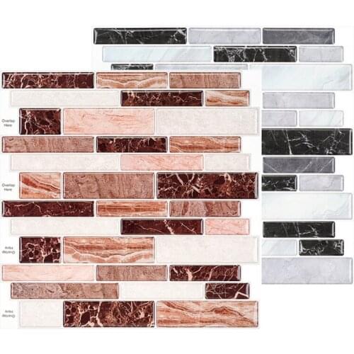 Self-Adhesive Kitchen 3d Brick Pattern Wall Stickers Three-Dimensional Self-Adhesive Crystal Epoxy 3d Wallpaper ChildrenS Room