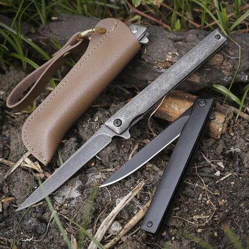Folding Knife New M390 Powder Steel Folding Knife High Hardness Sharp Mini Self-defense Outdoor Portable Rescue Folding Knife