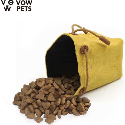 Moistureproof Canvas Dog Mouth Canvas Bag Snacks Pet Portable Outdoor Travel Sack Beam Dog Food Moisture Bag 2021 New VOW Pets